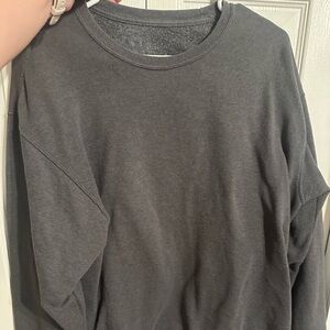 Plain gray crewneck